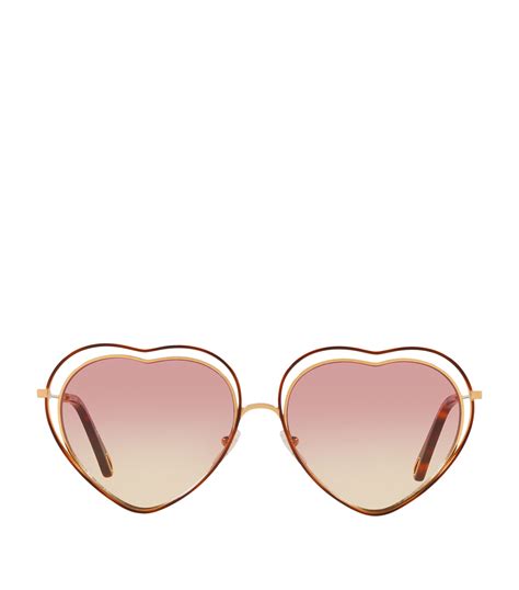 chloe poppy heart sunglasses|Poppy Petite sunglasses .